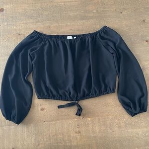 Wilfred Eleanora Off Shoulder Crop Blouse